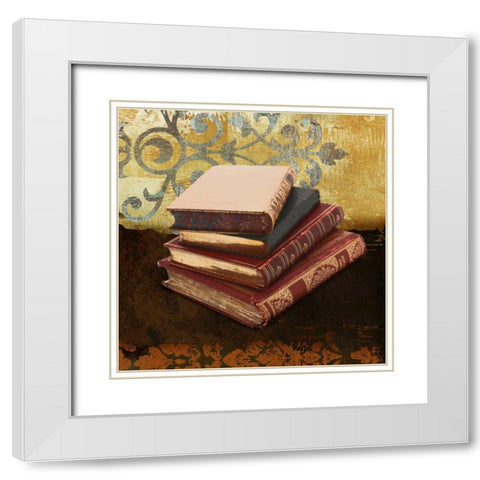 Study II White Modern Wood Framed Art Print with Double Matting by Marcon, Michael