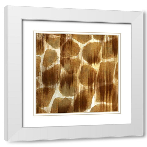 Nairobi Square III White Modern Wood Framed Art Print with Double Matting by Biscardi, Nicholas