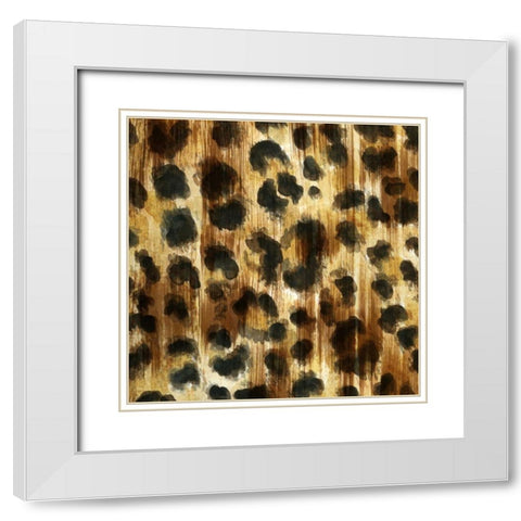Nairobi Square I White Modern Wood Framed Art Print with Double Matting by Biscardi, Nicholas