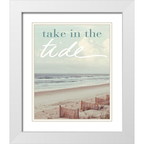 Take in the Tide White Modern Wood Framed Art Print with Double Matting by Mansfield, Kathy