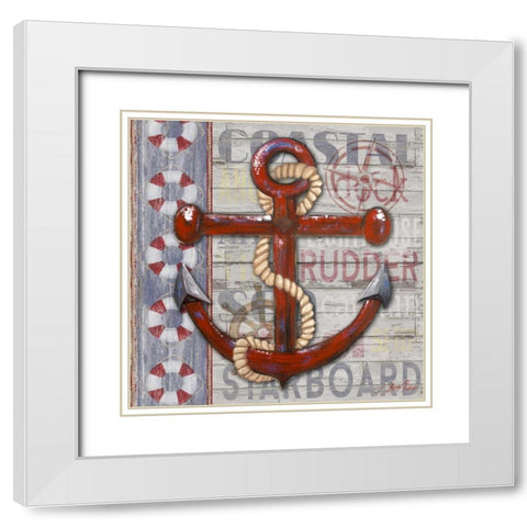 A Sailors Life I White Modern Wood Framed Art Print with Double Matting by Ritter, Gina