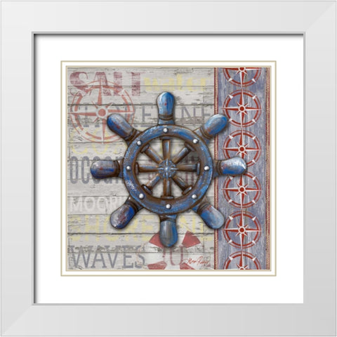 A Sailors Life II White Modern Wood Framed Art Print with Double Matting by Ritter, Gina