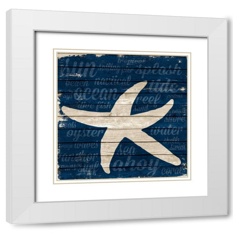 Coastal Wonder Border II White Modern Wood Framed Art Print with Double Matting by Ritter, Gina