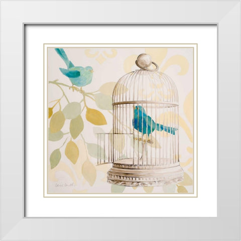 Good Friends II White Modern Wood Framed Art Print with Double Matting by Loreth, Lanie