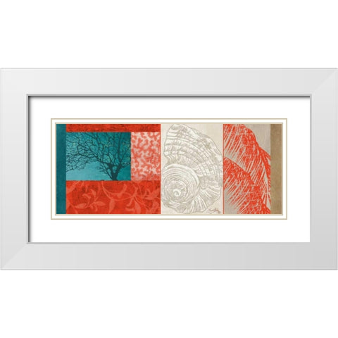 Nautical Finds II White Modern Wood Framed Art Print with Double Matting by Medley, Elizabeth