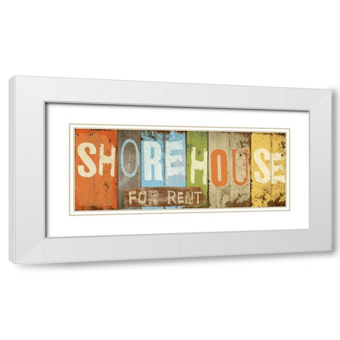 Shorehouse White Modern Wood Framed Art Print with Double Matting by Medley, Elizabeth