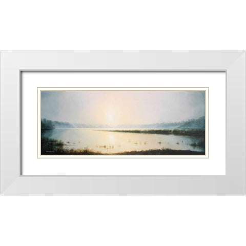 Early to Rise White Modern Wood Framed Art Print with Double Matting by Nawrocke, Bruce