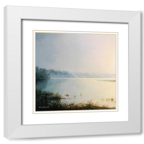 Early to Rise I White Modern Wood Framed Art Print with Double Matting by Nawrocke, Bruce