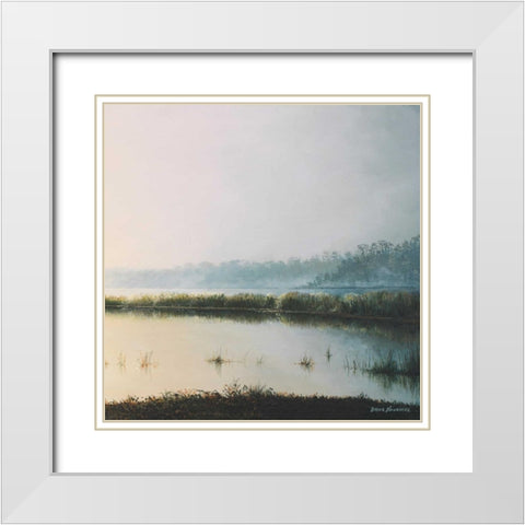 Early to Rise II White Modern Wood Framed Art Print with Double Matting by Nawrocke, Bruce