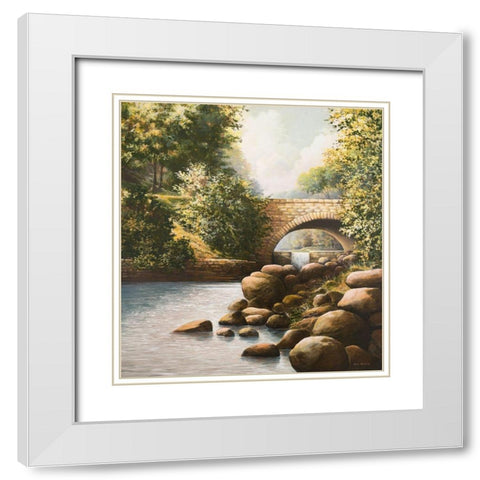 Grant Park White Modern Wood Framed Art Print with Double Matting by Nawrocke, Bruce