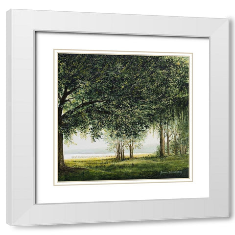 Lake Shore Drive II White Modern Wood Framed Art Print with Double Matting by Nawrocke, Bruce