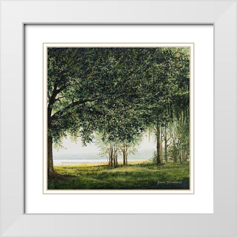 Lake Shore Drive II White Modern Wood Framed Art Print with Double Matting by Nawrocke, Bruce