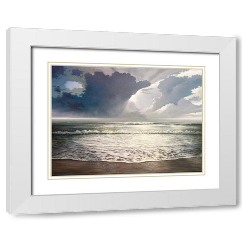 A New Beginning White Modern Wood Framed Art Print with Double Matting by Nawrocke, Bruce