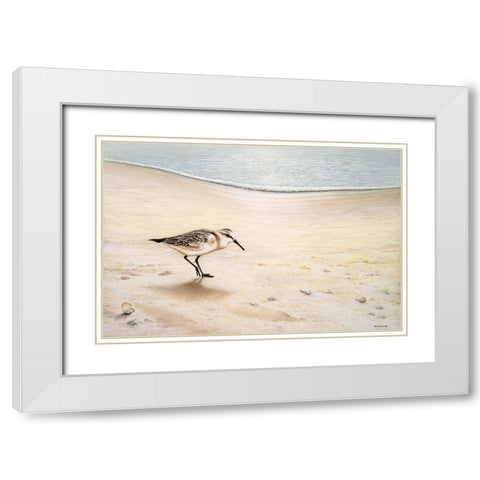 Morning Stroll White Modern Wood Framed Art Print with Double Matting by Nawrocke, Bruce