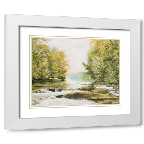Firemens Park White Modern Wood Framed Art Print with Double Matting by Nawrocke, Bruce