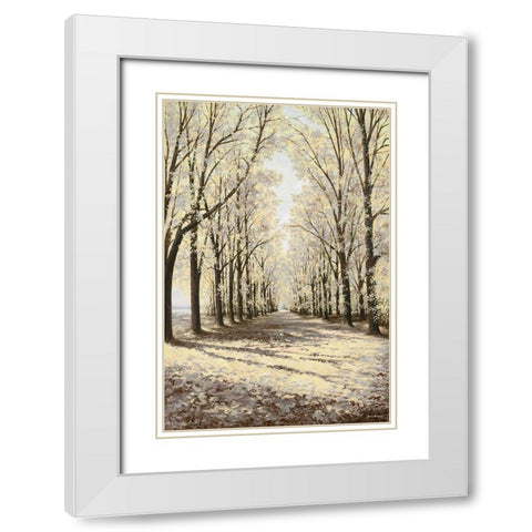 Winter Cathedral Vertical White Modern Wood Framed Art Print with Double Matting by Nawrocke, Bruce