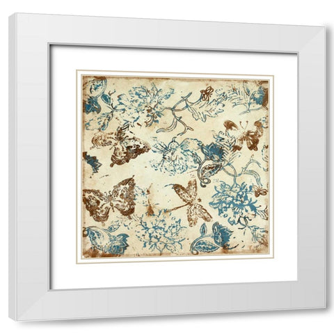 Natures Soiree II White Modern Wood Framed Art Print with Double Matting by Ritter, Gina