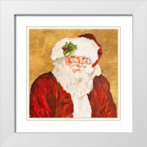 Saint Nick White Modern Wood Framed Art Print with Double Matting by Pinto, Patricia