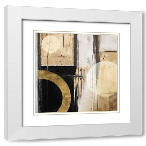 Colors Far Away I White Modern Wood Framed Art Print with Double Matting by Pinto, Patricia
