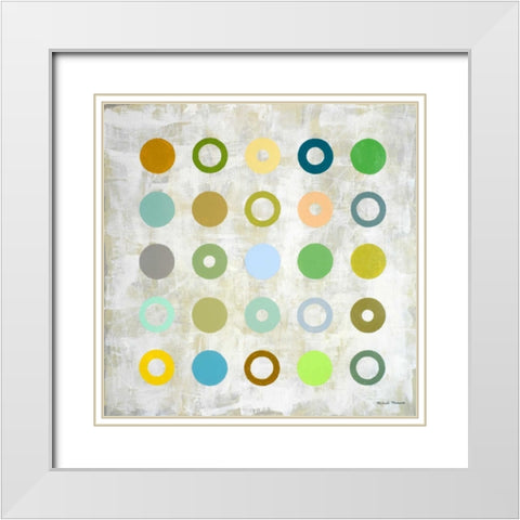Spring Days I White Modern Wood Framed Art Print with Double Matting by Marcon, Michael
