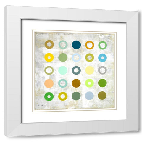 Spring Days II White Modern Wood Framed Art Print with Double Matting by Marcon, Michael