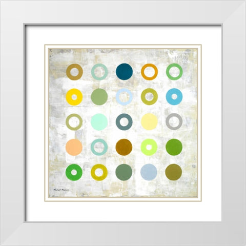 Spring Days II White Modern Wood Framed Art Print with Double Matting by Marcon, Michael