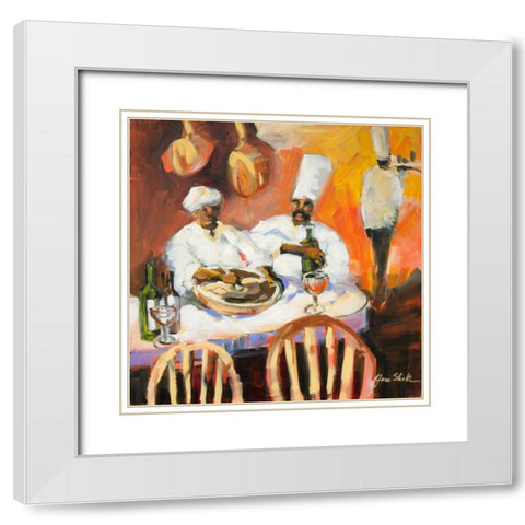 A Touch of Spice I White Modern Wood Framed Art Print with Double Matting by Slivka, Jane