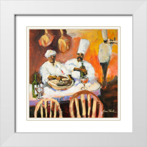 A Touch of Spice I White Modern Wood Framed Art Print with Double Matting by Slivka, Jane