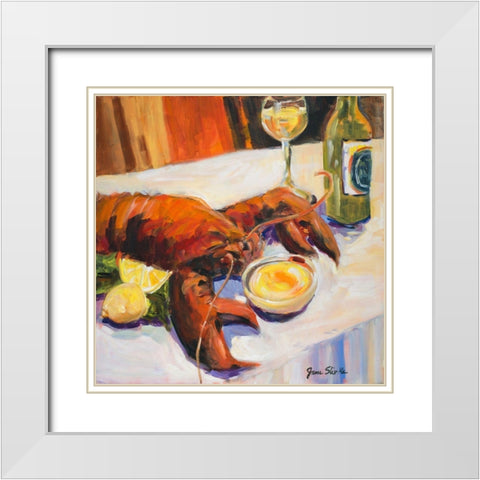 Catch of the Day White Modern Wood Framed Art Print with Double Matting by Slivka, Jane