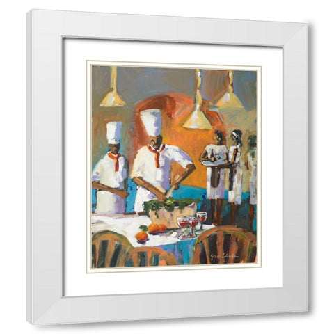 A Touch of Spice III White Modern Wood Framed Art Print with Double Matting by Slivka, Jane