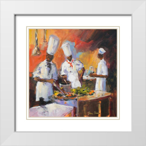 A Touch of Spice II White Modern Wood Framed Art Print with Double Matting by Slivka, Jane