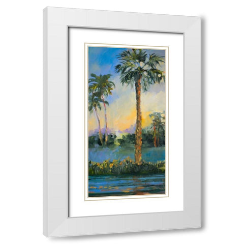 At Sunset White Modern Wood Framed Art Print with Double Matting by Slivka, Jane