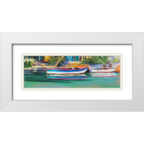 Vacation Home White Modern Wood Framed Art Print with Double Matting by Slivka, Jane
