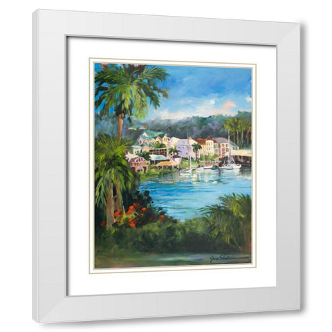 Getaway White Modern Wood Framed Art Print with Double Matting by Slivka, Jane