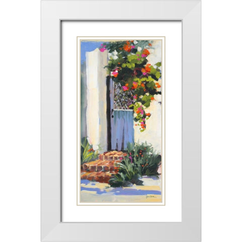 Hidden Vines I White Modern Wood Framed Art Print with Double Matting by Slivka, Jane