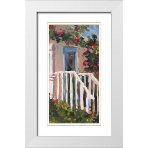 Hidden Vines II White Modern Wood Framed Art Print with Double Matting by Slivka, Jane