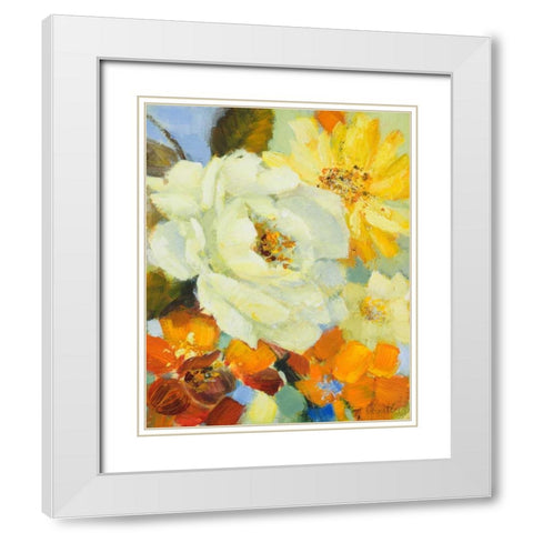 Its a Beautiful Spring II White Modern Wood Framed Art Print with Double Matting by Loreth, Lanie