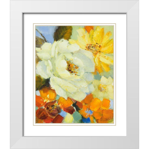 Its a Beautiful Spring II White Modern Wood Framed Art Print with Double Matting by Loreth, Lanie