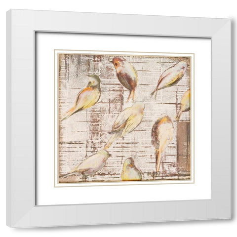 The Cage I White Modern Wood Framed Art Print with Double Matting by Pinto, Patricia
