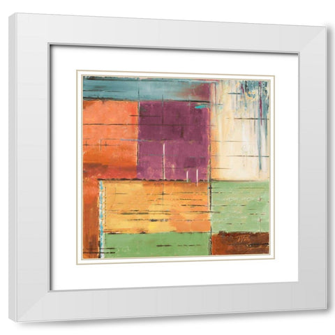 The Cage II White Modern Wood Framed Art Print with Double Matting by Pinto, Patricia