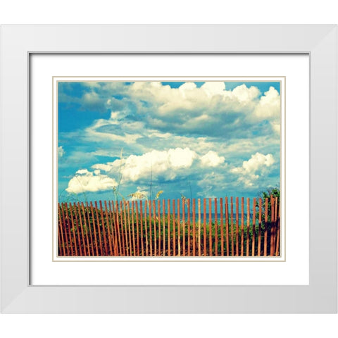 Delray Beach White Modern Wood Framed Art Print with Double Matting by Saghini, Lisa Hill