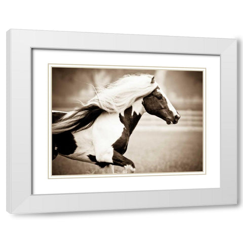 Gypsies Pride White Modern Wood Framed Art Print with Double Matting by Walker, Carol