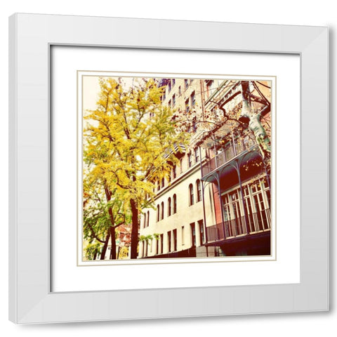 Chelsea Afternoon II White Modern Wood Framed Art Print with Double Matting by Acosta, Juliana