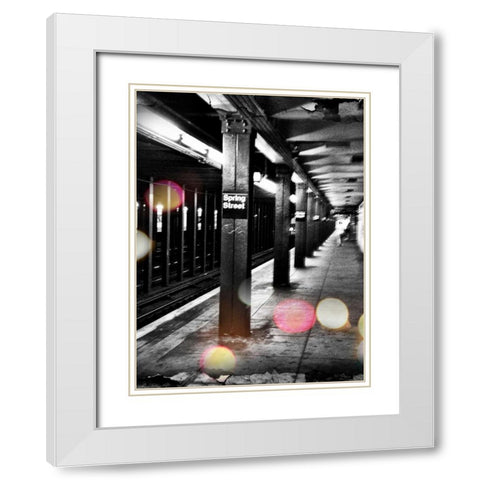 Next Stop White Modern Wood Framed Art Print with Double Matting by Acosta