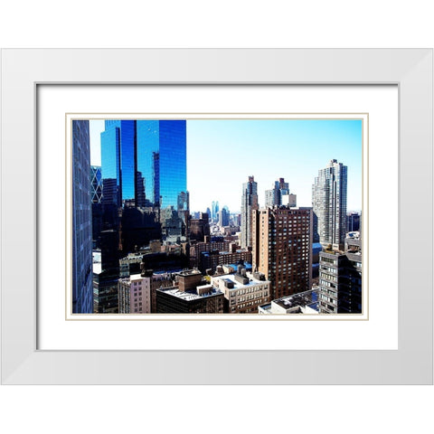 Skyline White Modern Wood Framed Art Print with Double Matting by Bryant, Susan