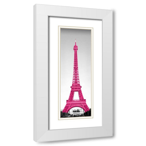 Pretty in Paris White Modern Wood Framed Art Print with Double Matting by Navas, Emily