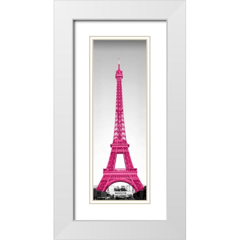 Pretty in Paris White Modern Wood Framed Art Print with Double Matting by Navas, Emily