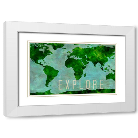 Explore White Modern Wood Framed Art Print with Double Matting by Sundance Studio