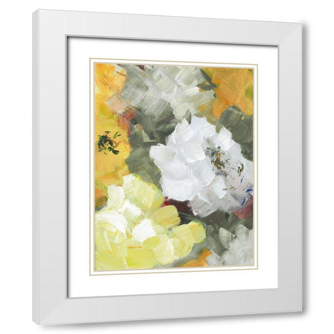 Canyon Road Garden I White Modern Wood Framed Art Print with Double Matting by Loreth, Lanie
