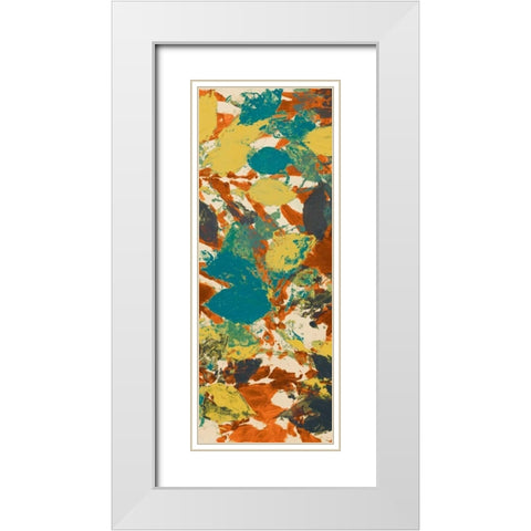 Leaves Galore II White Modern Wood Framed Art Print with Double Matting by Loreth, Lanie
